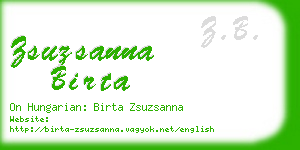 zsuzsanna birta business card